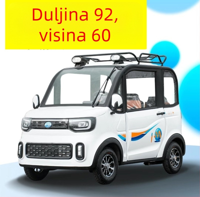 Zatvorena zavjesa za sunce za električne kolica za starije osobe, mreža protiv komaraca i peludi – za modele s tri ili četiri kotača
