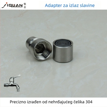 Adapter za vodu perilice – nehrđajući čelik, gumena podloška, vodovodni interfejs, dijelovi za popravak prekidača, moderni minimalistički dizajn