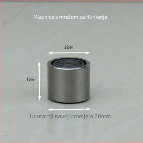 Adapter za vodu perilice – nehrđajući čelik, gumena podloška, vodovodni interfejs, dijelovi za popravak prekidača, moderni minimalistički dizajn