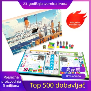 Prilagođena društvena igra – Moritomo premazani papir, prilagođavanje stolne igre, razvoj inteligencije i interakcija roditelj-dijete, uzrast 7–14 godina