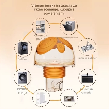 Trostruki spoj za odvodnu cijev perilice rublja – ABS materijal, Riverside, šifra 4567, 1:2 razdjelnik