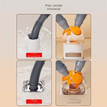 Trostruki spoj za odvodnu cijev perilice rublja – ABS materijal, Riverside, šifra 4567, 1:2 razdjelnik