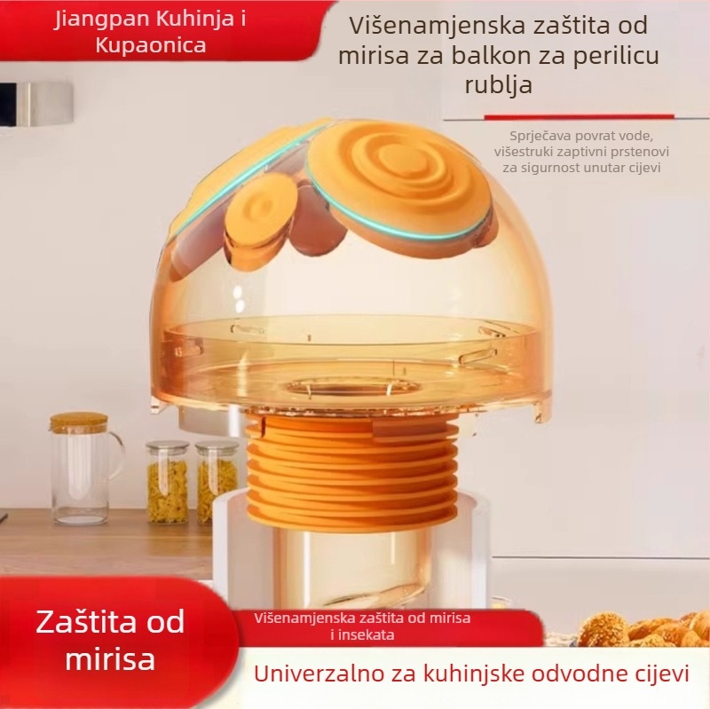 Trostruki spoj za odvodnu cijev perilice rublja – ABS materijal, Riverside, šifra 4567, 1:2 razdjelnik