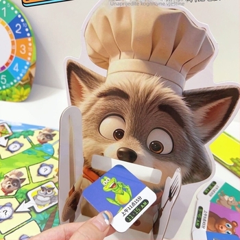 Old Wolf, Old Wolf, What Time Is It? Stolna igra s kartama za obitelj – edukativna, papirnata; Kategorija: Karte za stolnu igru; Dob: 4–14 godina