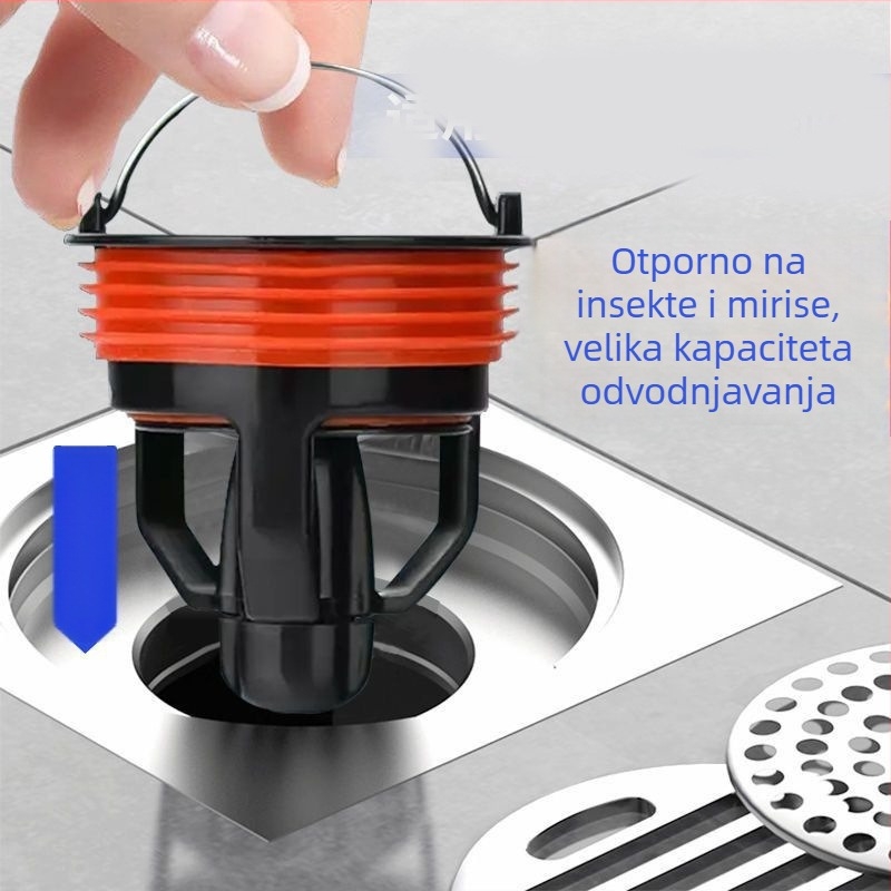 Plastični magnetsko levitirajući jezgra podnog odvodnog otvora, zaštita od mirisa i insekata, moderan minimalistički dizajn.