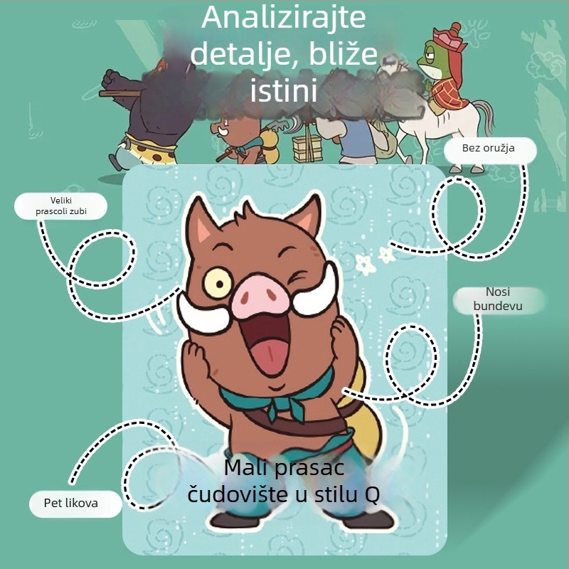 Obrazovna društvena igra za djecu: Pogodi tko sam Langlang Mountain Little Monster — interaktivni plastični zagonetni igrač za učenje (14+)