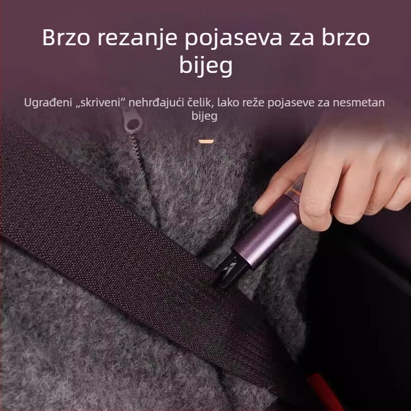 Sigurnosni čekić za auto staklo, kompatibilan s Xiaomi Su7/Yu7 – 2-u-1 alat za spašavanje, unutarnja dodatna oprema