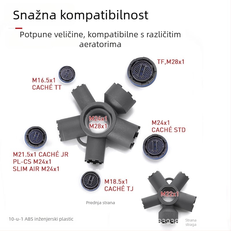 Neoperl alat za demontažu aeratora slavine – neklizajući držač, plastičan, Watermark potvrda (WMKA21177)