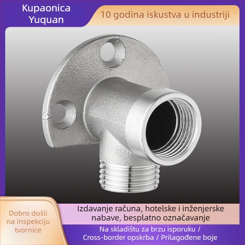 Tuš adapter od nehrđajućeg čelika 304, navoj 6-4, model YQ170018J, moderni minimalistički stil, montažna baza