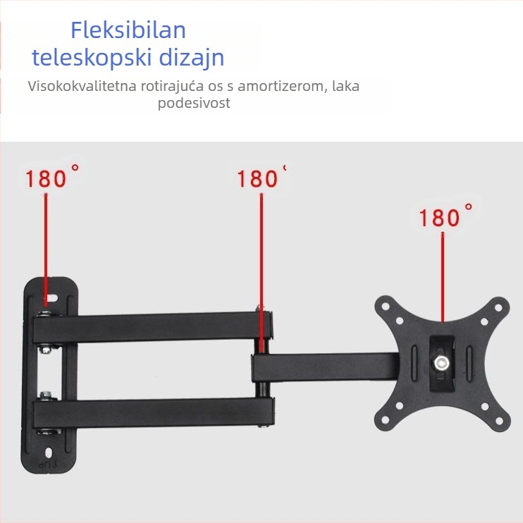 X100 zidni nosač za TV/monitor – mehaničko podešavanje, nosivost do 5 kg, zidni montiranje