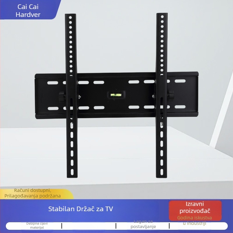 Stalak za zidni TV – podesiva nagib, željezni nosač, za montažu na zid, nosivost preko 15 kg