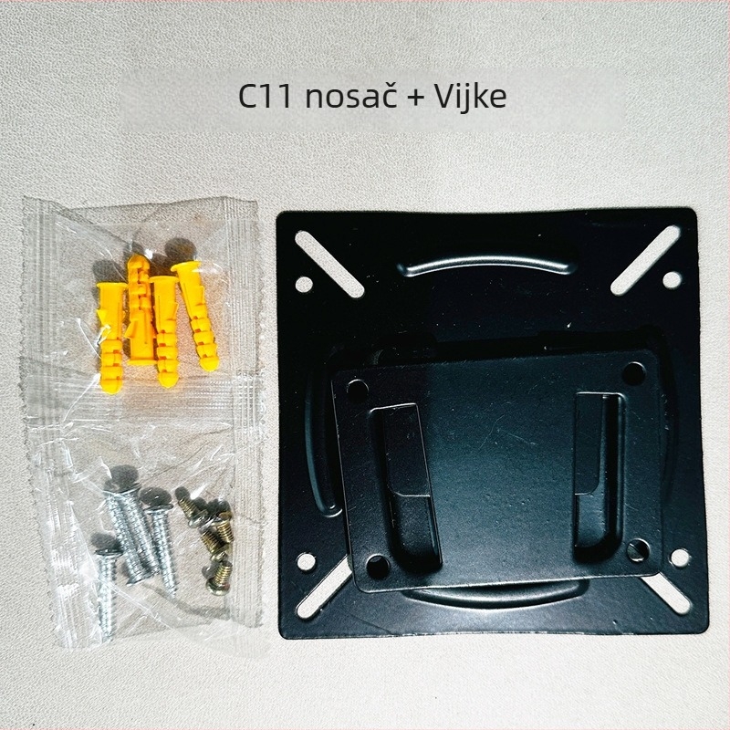 C11 LCD zidni nosač sa otvorom za ključ, željezni nosač, nosivost 11–15 kg