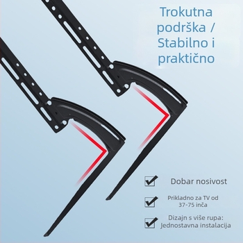 HQ-008 LCD TV stalak | Čelični nosač | Nosivost preko 15 kg | Mehaničko upravljanje | Nije namijenjeno za zidnu montažu