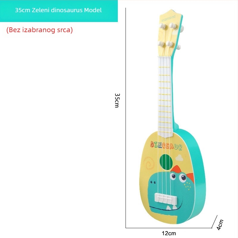 Plastična mini ukulele gitara dječja igračka za djecu 4–6 godina, kategorija gitara/bas, 3C: druge igračke do 14 godina