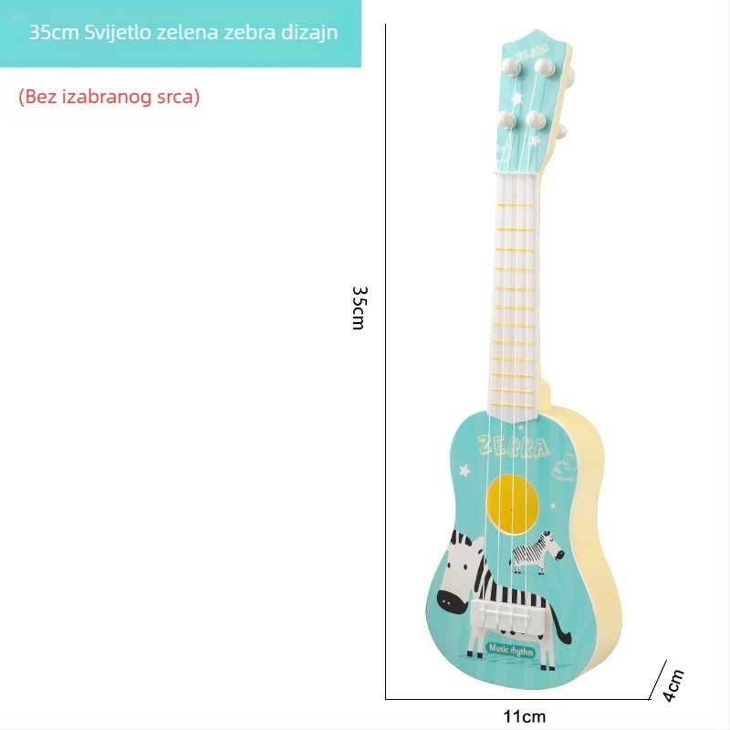 Plastična mini ukulele gitara dječja igračka za djecu 4–6 godina, kategorija gitara/bas, 3C: druge igračke do 14 godina