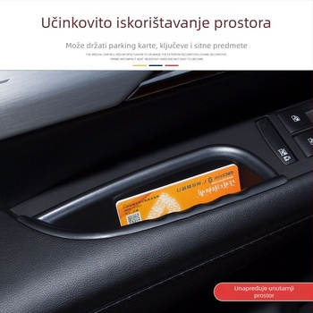 Kutija za skladištenje uz naslon za ruke na vrata Cadillac XT5/XT6 s drškom | Materijal Plastika | Zapremina 100 | Tip Visi
