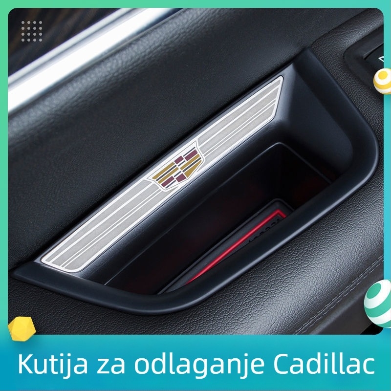 Kutija za skladištenje uz naslon za ruke na vrata Cadillac XT5/XT6 s drškom | Materijal Plastika | Zapremina 100 | Tip Visi