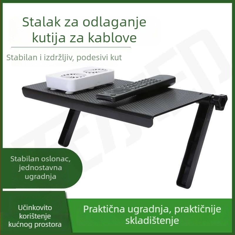 Zidni okvir za TV i monitor, prostor za bežični usmjerivač i set-top box, uredska organizacija