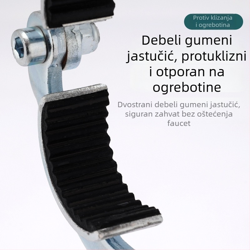 Višenamjenski ključ aeratora slavine – alat za demontažu filtra, odvijač za otpuštanje izlijeva kuhinjskog sudopera, karbonska čelika / cink legura