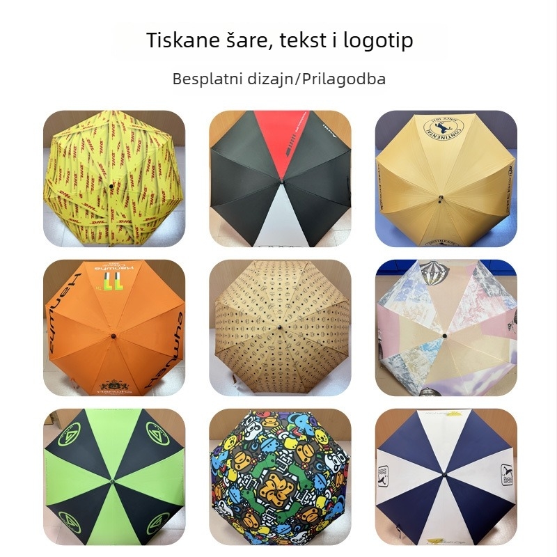 Fabricki prilagođeni dječji kišobran s slatkim karikatur logotipom, promotivni suncobran