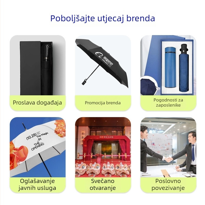 Fabricki prilagođeni dječji kišobran s slatkim karikatur logotipom, promotivni suncobran