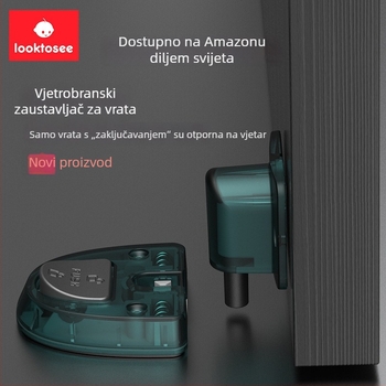 Vrata usisavač: otporno na vjetar, bez bušenja, nevidljiv kupaonski zatvarač, mehanički tiho, podno montiranje. Model Lts-jymc808. Materijal ABS+POM+3M ljepilo+ metalni dodaci. Mat završna prozirna površina. Ručno upravljanje