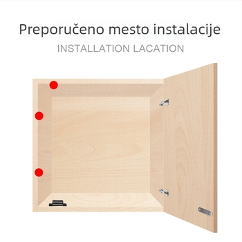 DuPont magnetska klipsa za vrata garderobe, plast i metal, model 92984, moderan jednostavan stil