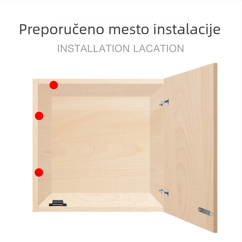 DuPont magnetska klipsa za vrata garderobe, plast i metal, model 92984, moderan jednostavan stil