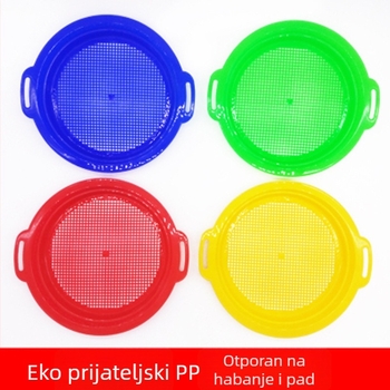 Plažni set s mrežicom za pijesak i lopaticom za igru s vodom – PP plast, za djecu 4–6 godina