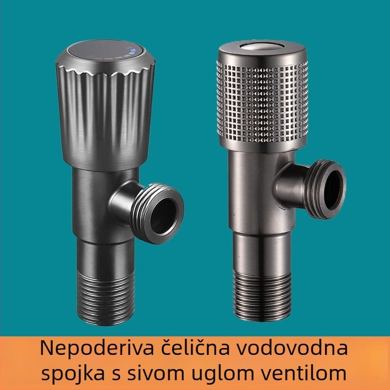 Seamans nehrđajući čelik kutni ventil, model XMS-1009H, radni tlak 1.0 MPa, navojni priključak, za cijevi