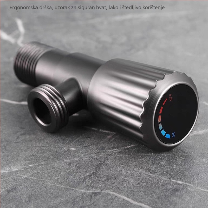 Seamans nehrđajući čelik kutni ventil, model XMS-1009H, radni tlak 1.0 MPa, navojni priključak, za cijevi