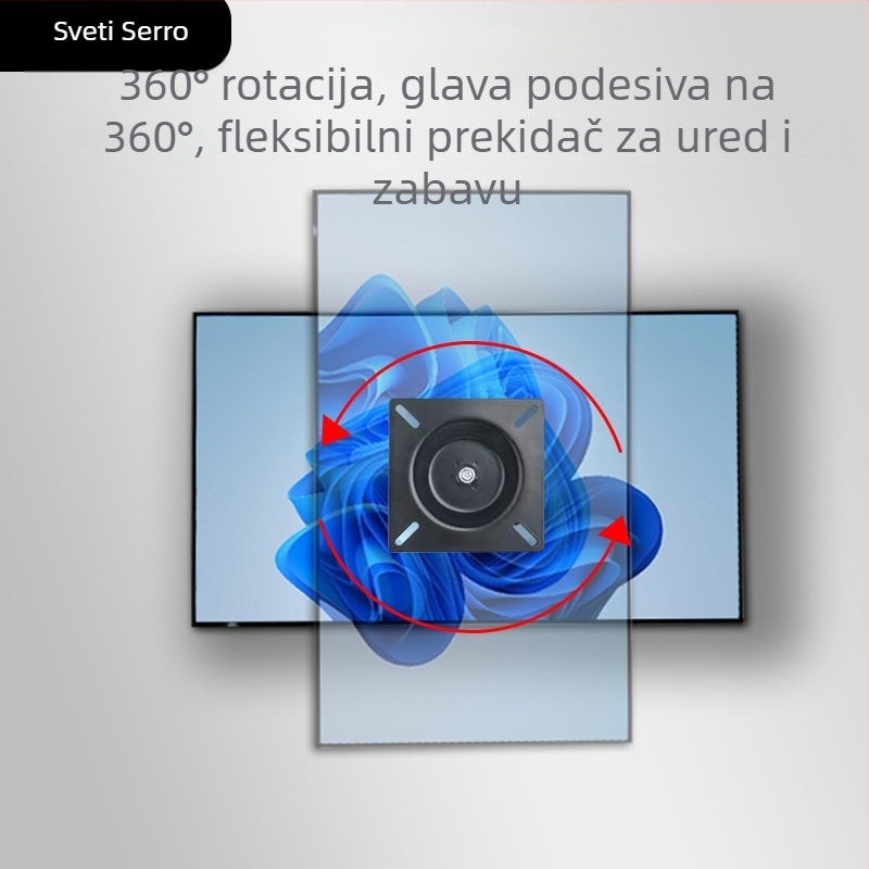 Stalak za monitor QM10 — potpuno metalni, rotirajući, s horizontalnom i vertikalnom rotacijom