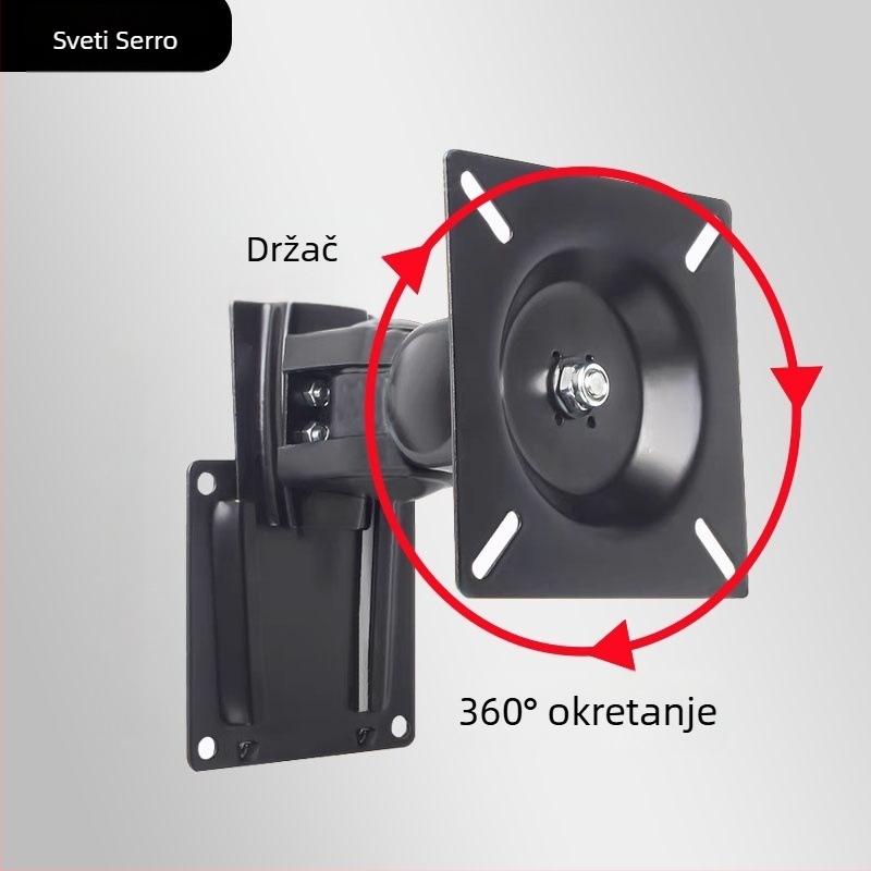 Stalak za monitor QM10 — potpuno metalni, rotirajući, s horizontalnom i vertikalnom rotacijom