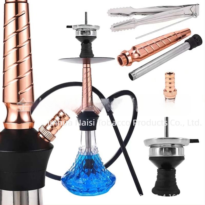 Set šiša - aluminijski spoj + staklo, višekratna upotreba, 6 komada u pakiranju, ispis logotipa moguć, prilagođavanje