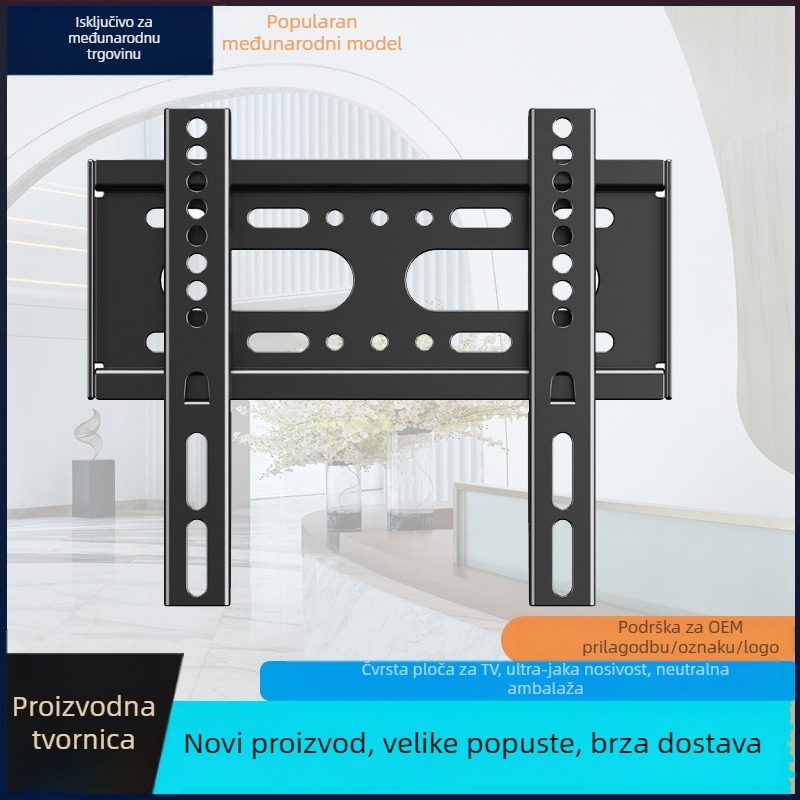 Zidni nosač TV, model 02t, od željeza, mehaničko upravljanje, nosivost >15 kg