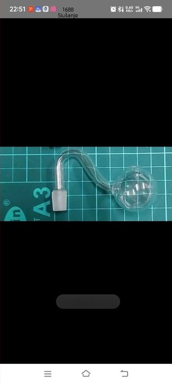 Staklena lula za pušenje Hua Hang Glass – Artikal 904, Kutija 100 komada, Mogući prilagođeni postupak obrade