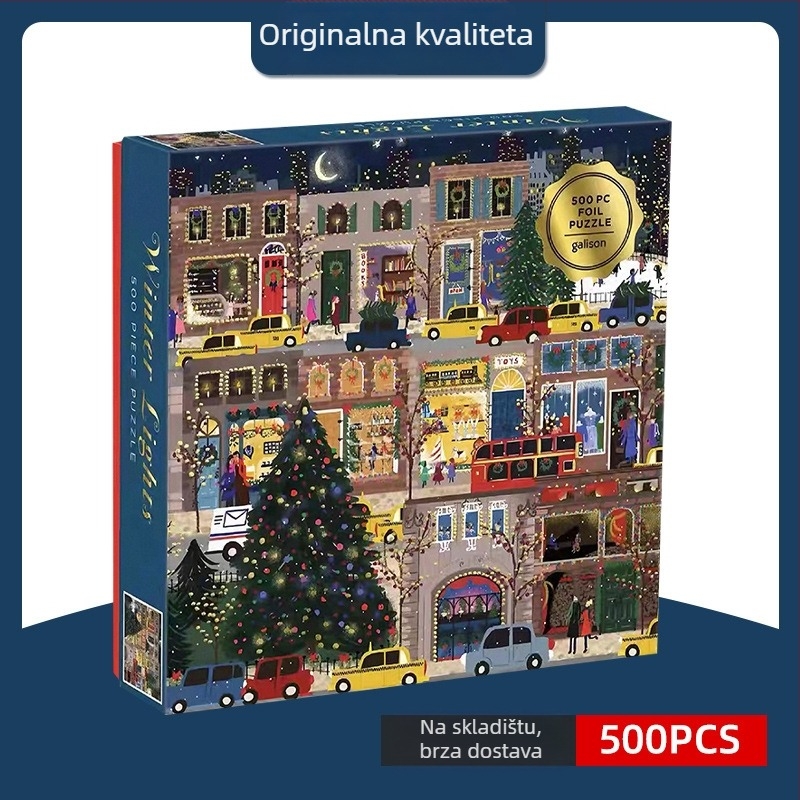 Winter Lights 500-dijelni plosnati papirnati puzzle, marka Light of Winter Lights, za dob od 14 godina