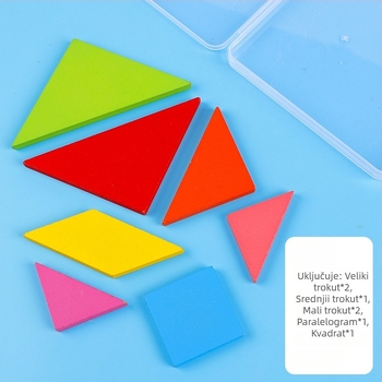 Dreveni 3D puzzle za djecu, uzrast 4–6 godina, pakirano u PP kutiju