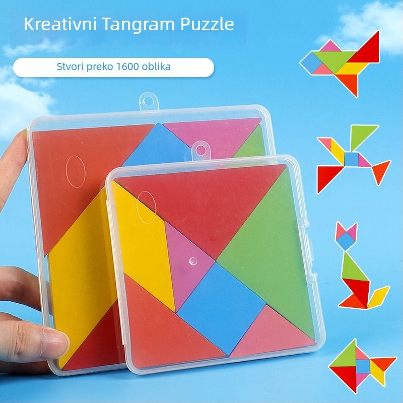 Dreveni 3D puzzle za djecu, uzrast 4–6 godina, pakirano u PP kutiju