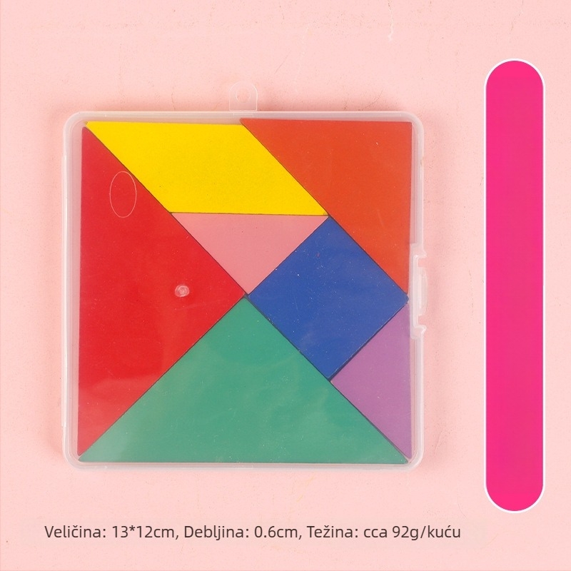 Dreveni 3D puzzle za djecu, uzrast 4–6 godina, pakirano u PP kutiju