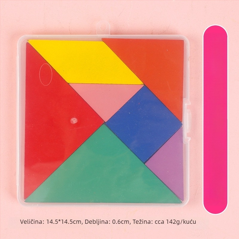 Dreveni 3D puzzle za djecu, uzrast 4–6 godina, pakirano u PP kutiju