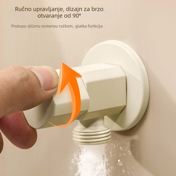 Mesing trostruki kutni ventil BBW-1, navoјni priključak, unutarnji promjer 20 mm, za toaletni splakivač