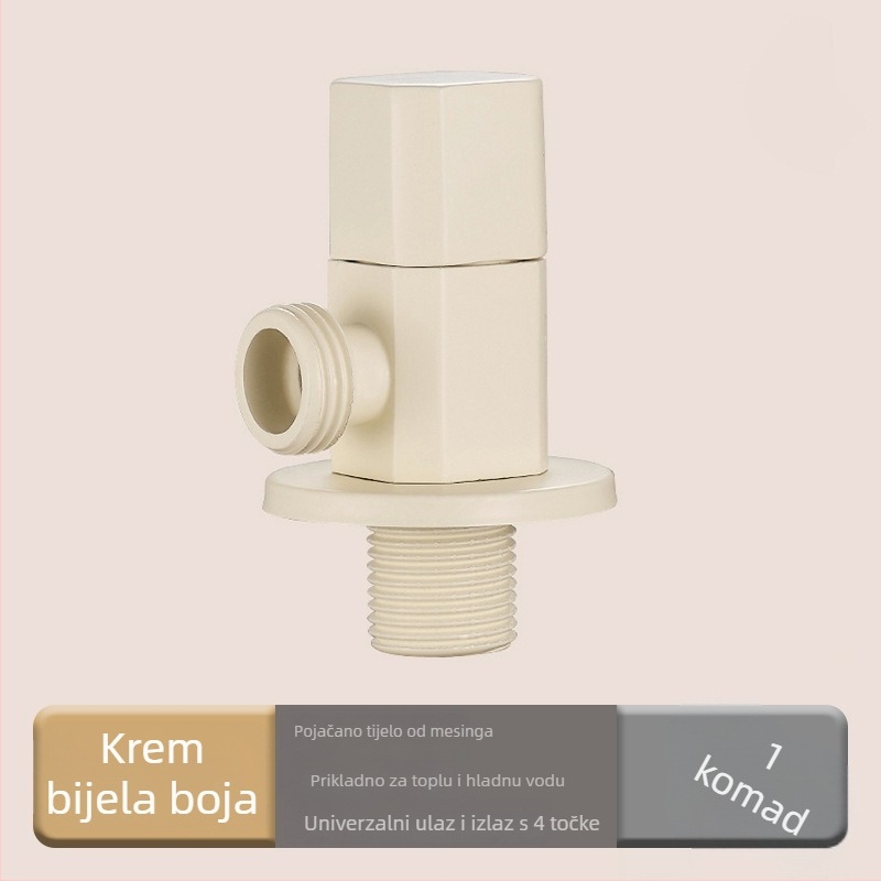 Mesing trostruki kutni ventil BBW-1, navoјni priključak, unutarnji promjer 20 mm, za toaletni splakivač