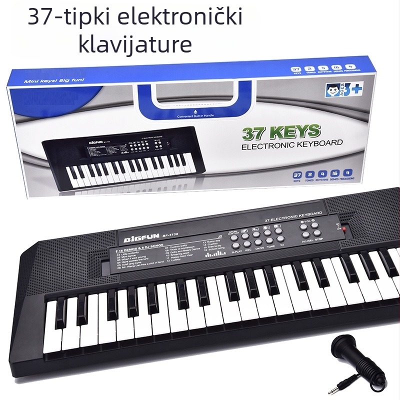 Elektronički organ igračka za djecu 4-6 godina, plastična konstrukcija, 3C igračka, pakiranje u šarenoj kutiji