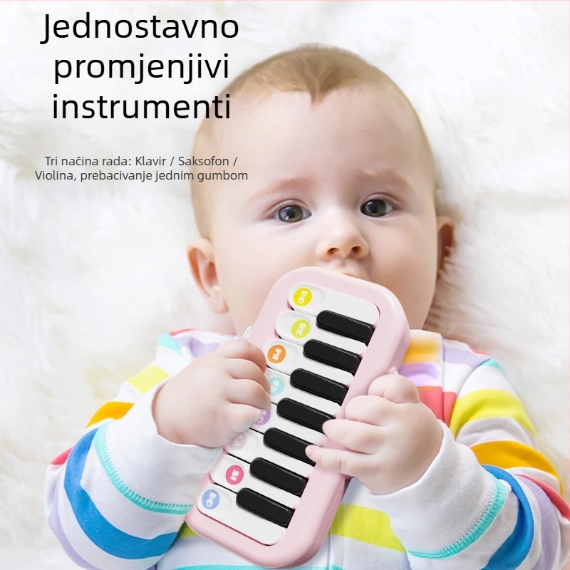Dječji džepni elektronički klavir DS-110 – Plast, Interaktivna igračka za uzrast 4-6 godina