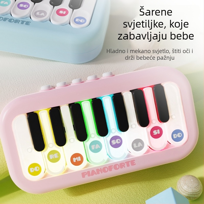 Dječji džepni elektronički klavir DS-110 – Plast, Interaktivna igračka za uzrast 4-6 godina