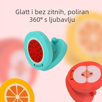 Drveni kastanet za djecu uzrasta 4–6 godina, potiče koordinaciju ruke i oka te slušno opažanje, model 0427.