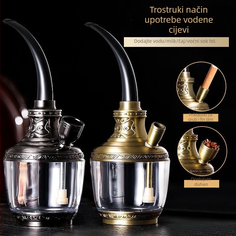 Set za nargilu od akrilu – usnik, filtar, zdjela, lonac, torba i dodaci