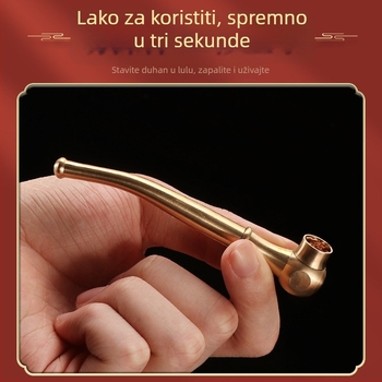 Metalna lula za duhan, ponovno upotrebljiva, dizajn s tri namjene, minimalistički stil, mogućnost prilagodbe