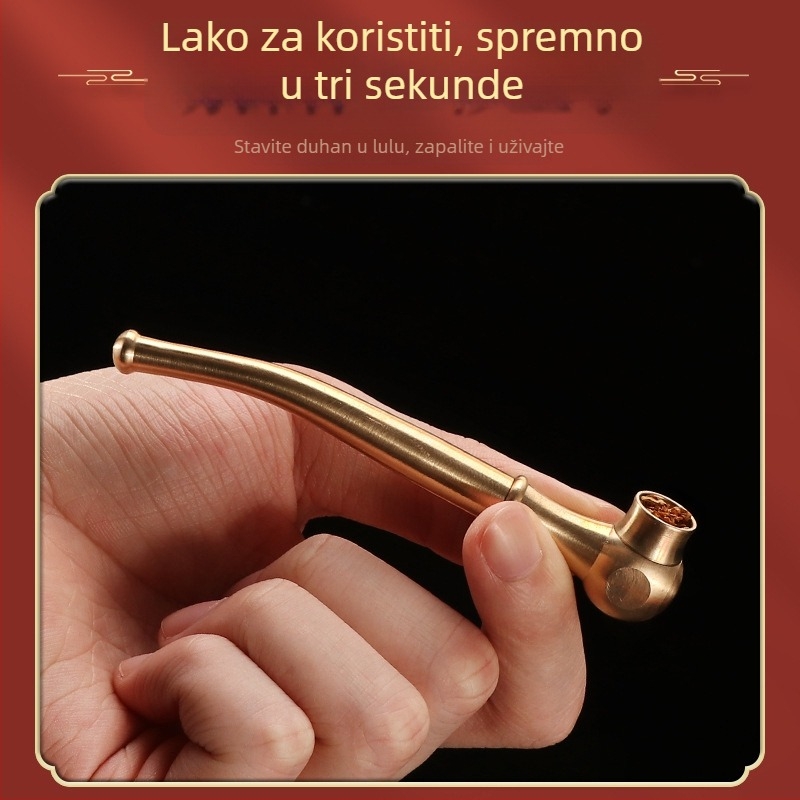 Metalna lula za duhan, ponovno upotrebljiva, dizajn s tri namjene, minimalistički stil, mogućnost prilagodbe